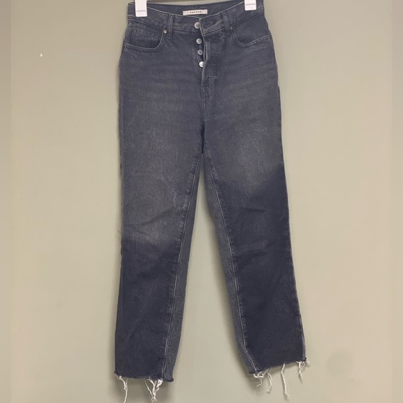 Pacsun High Waisted Straight Leg Black Jeans - Picture 3 of 5